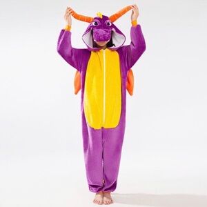 Purple and Orange Dragon Cuddler - large